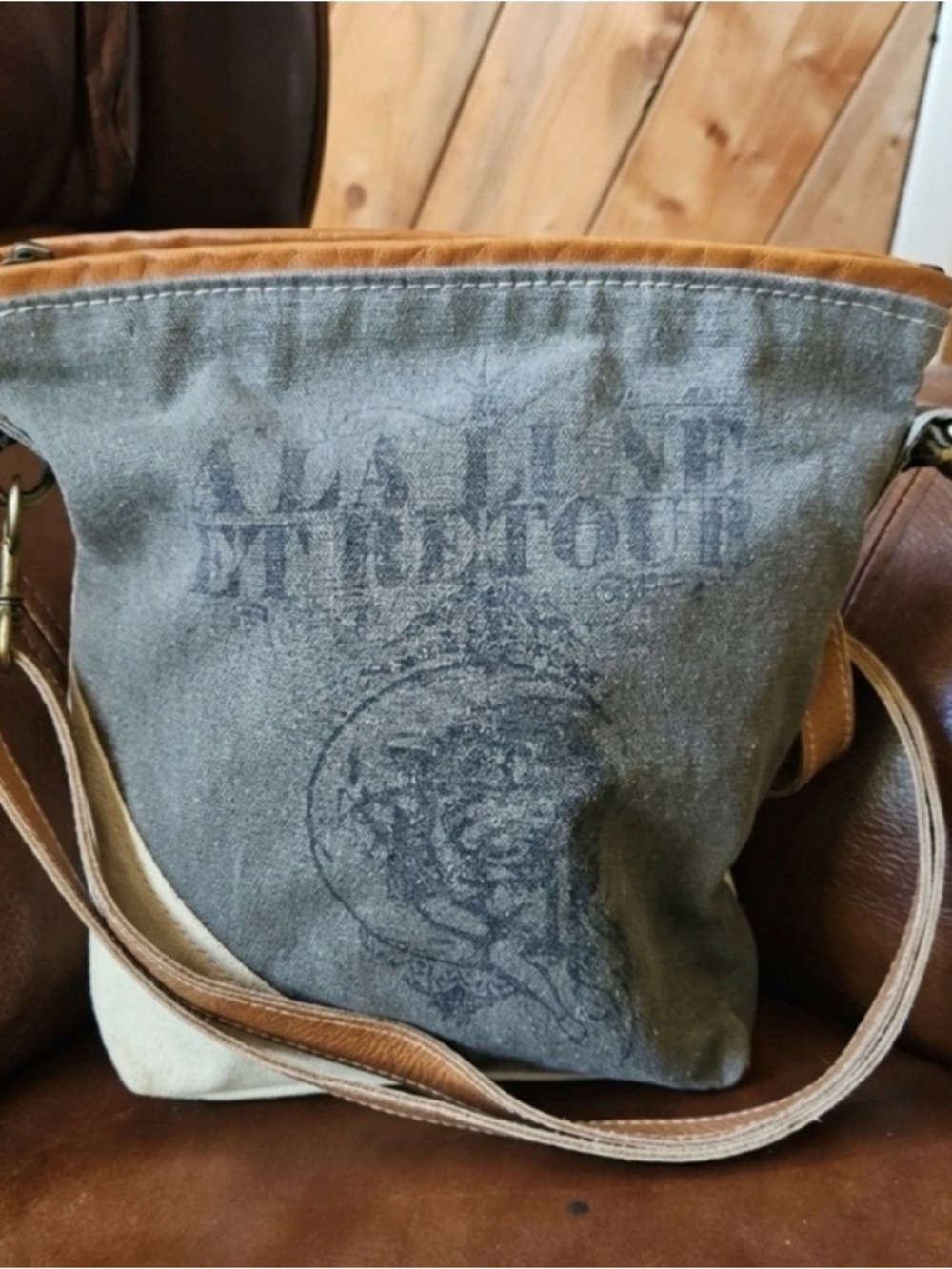 To The Moon And Back Crossbody Bag - Upcycled, hobo… by Clea Rey